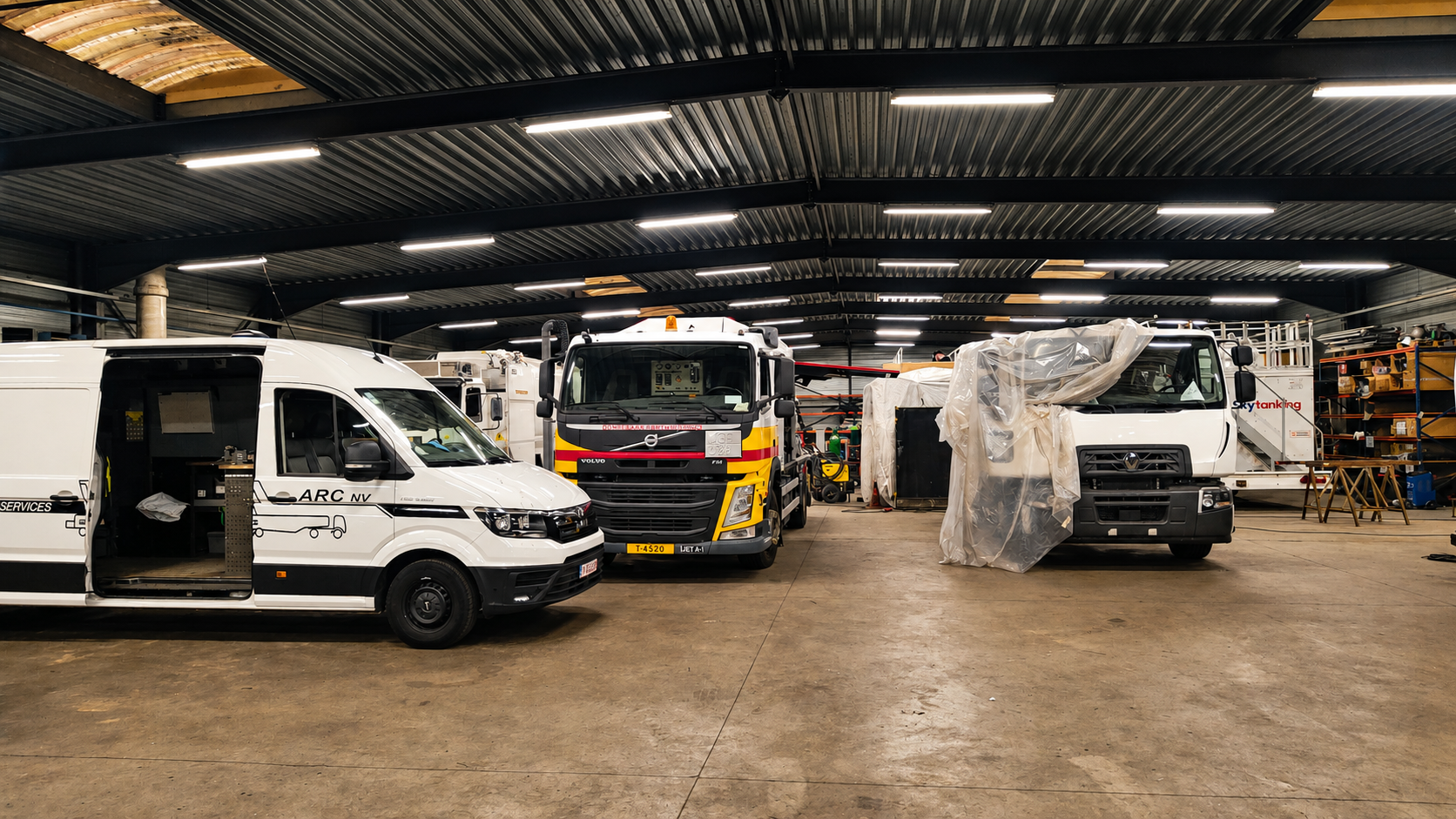Aircraft refuelling equipment undergoing maintenance and refurbishment at ARC NV