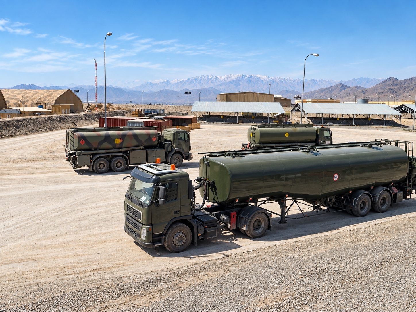 Military aircraft refuellers operating in a deployed fuel-support environment